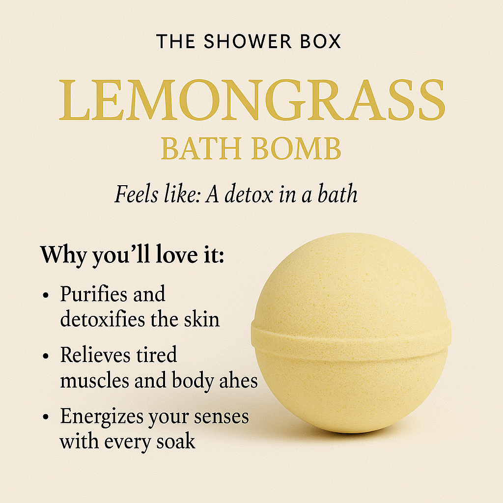 Lemongrass bath bomb