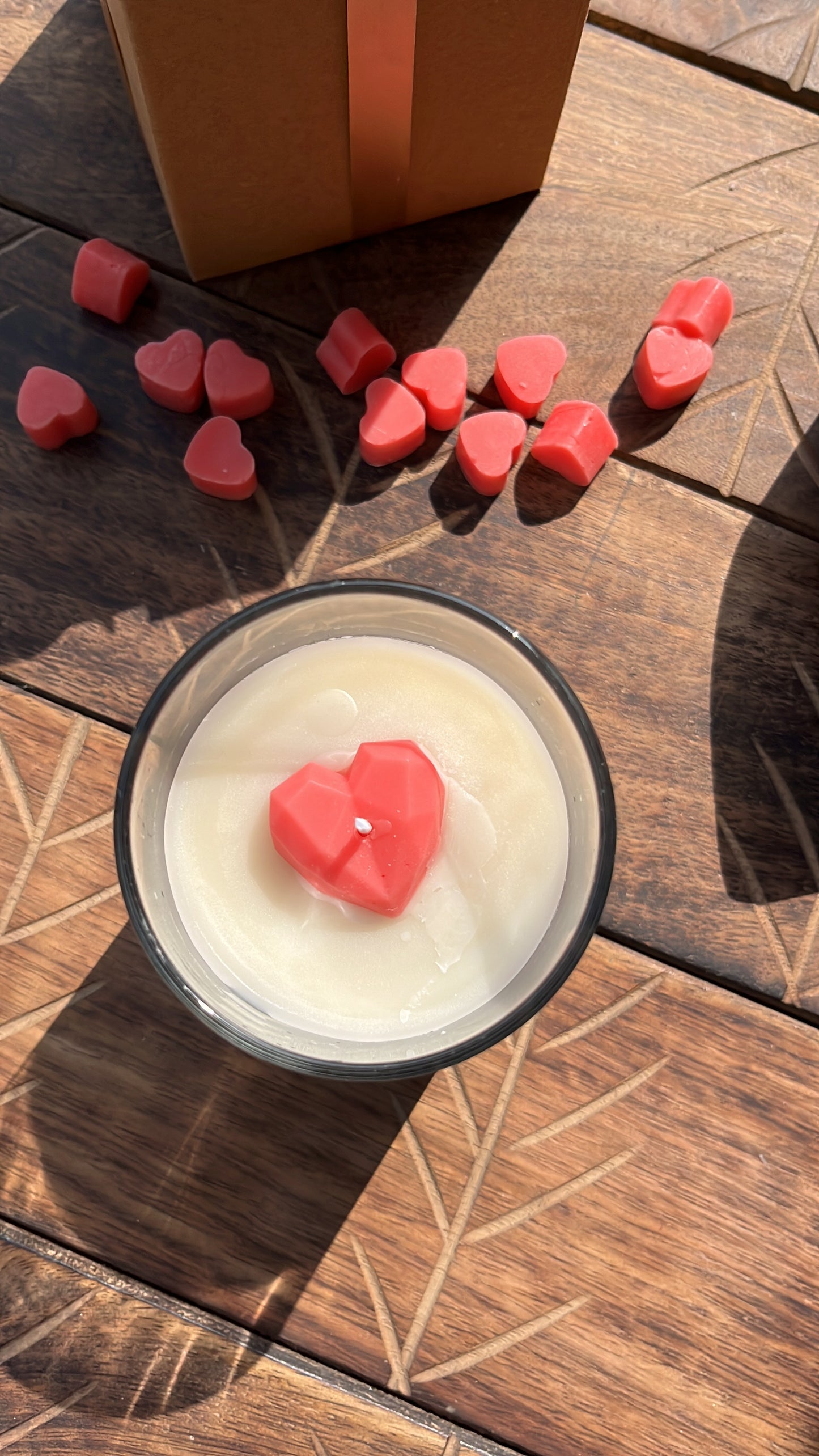 Valentine’s Day Hidden message candle Jar