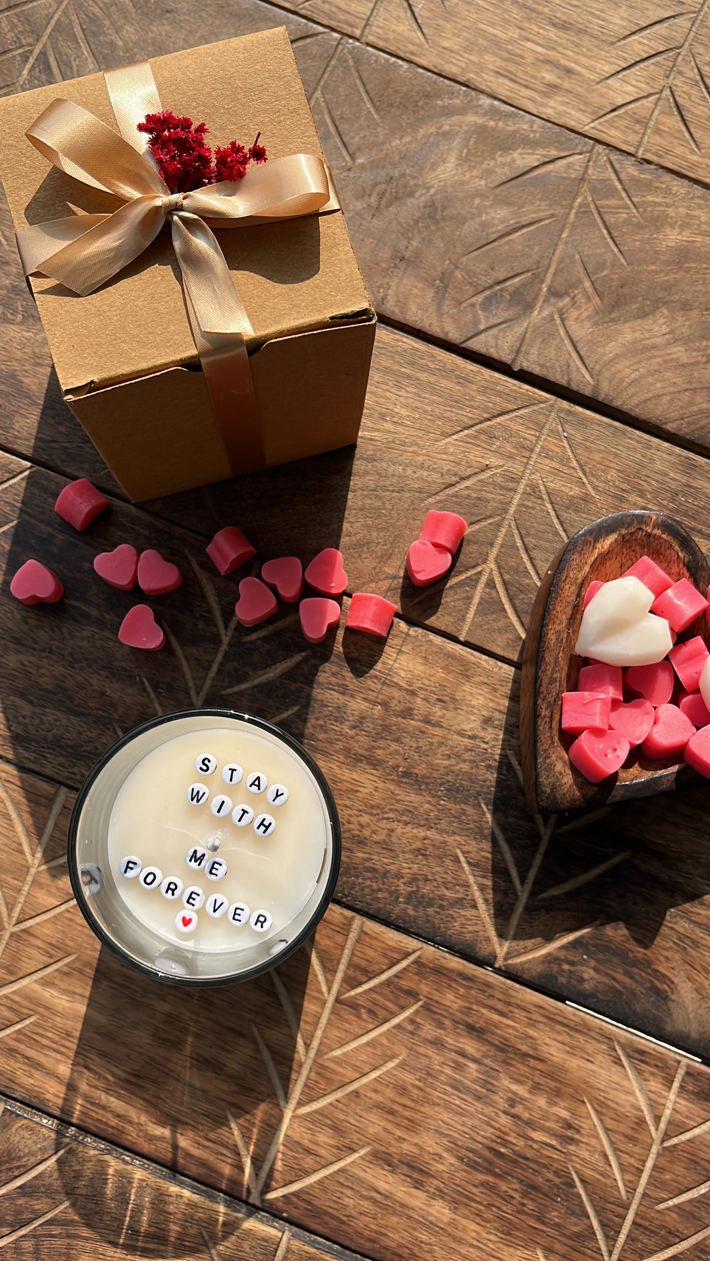 Valentine’s Day Hidden message candle Jar