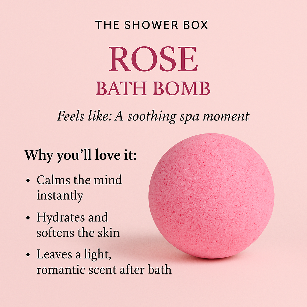 Rose bath bomb