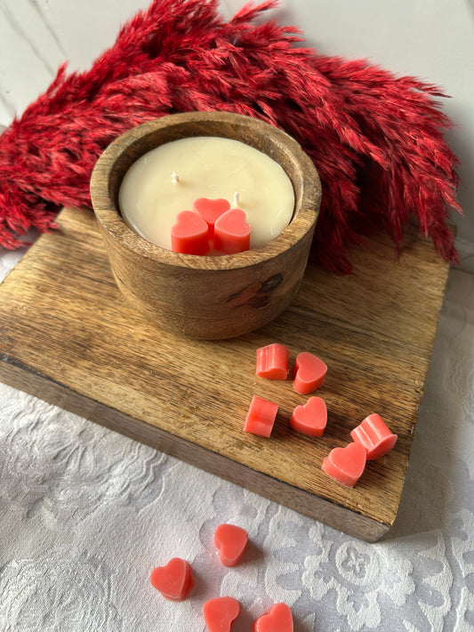 Valentine’s Day Wooden bowl candle