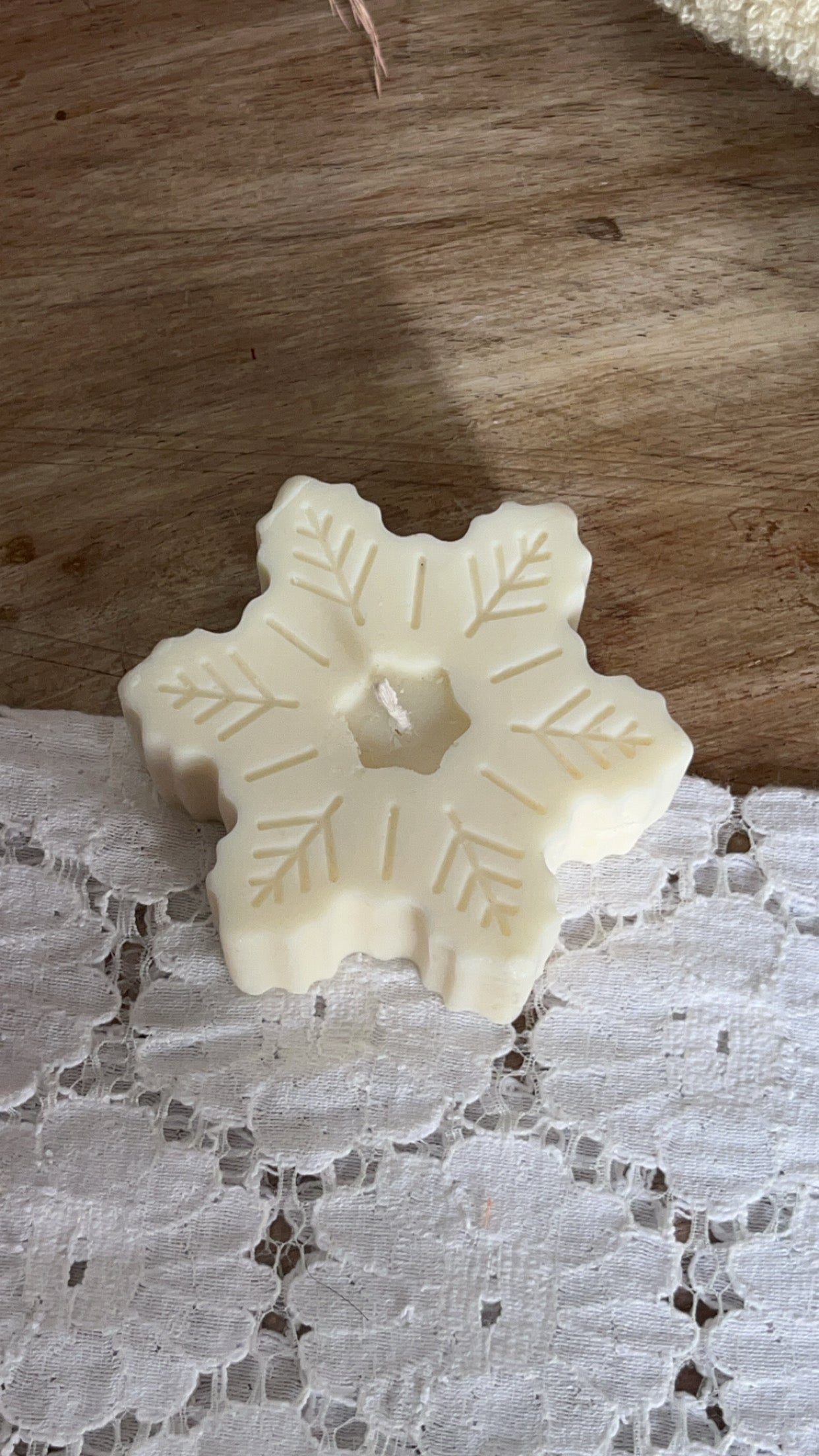 Snowflake Candle