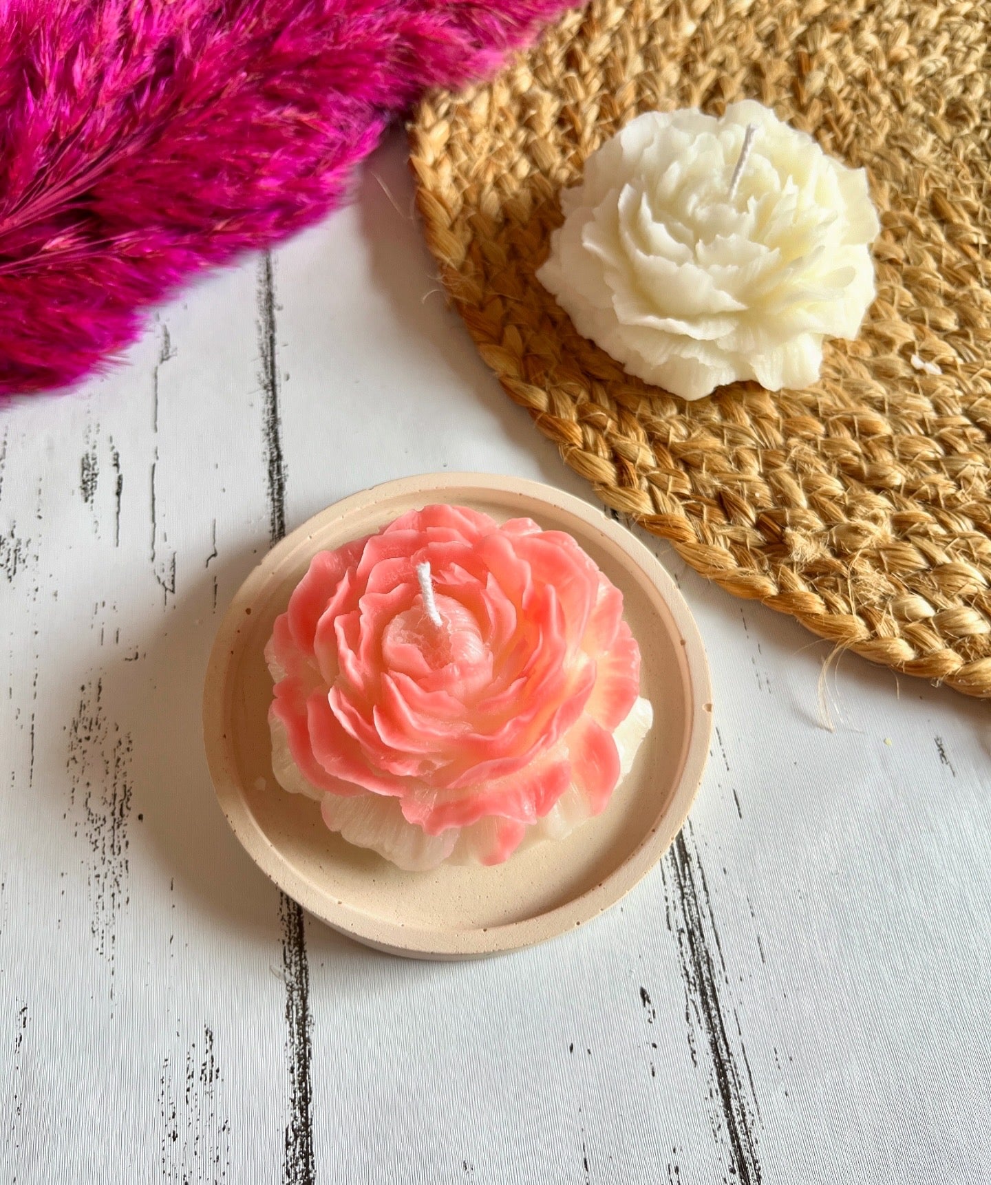 Peony candle