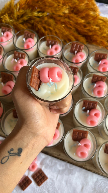 Mini Donut Shot Glass Candle