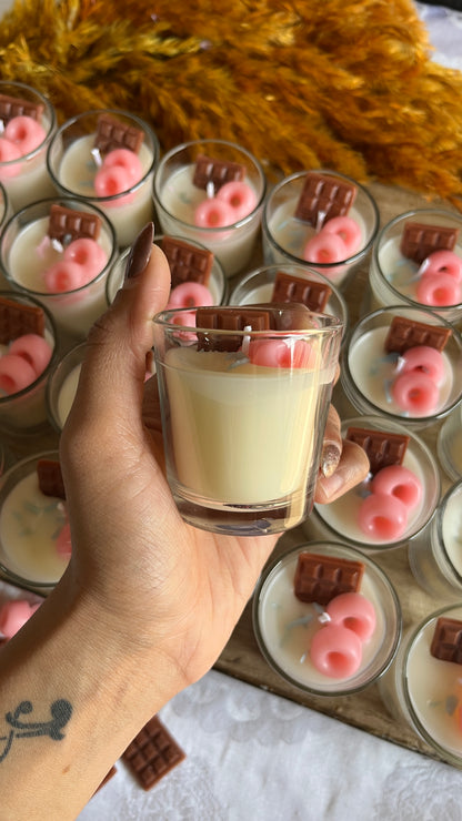 Mini Donut Shot Glass Candle