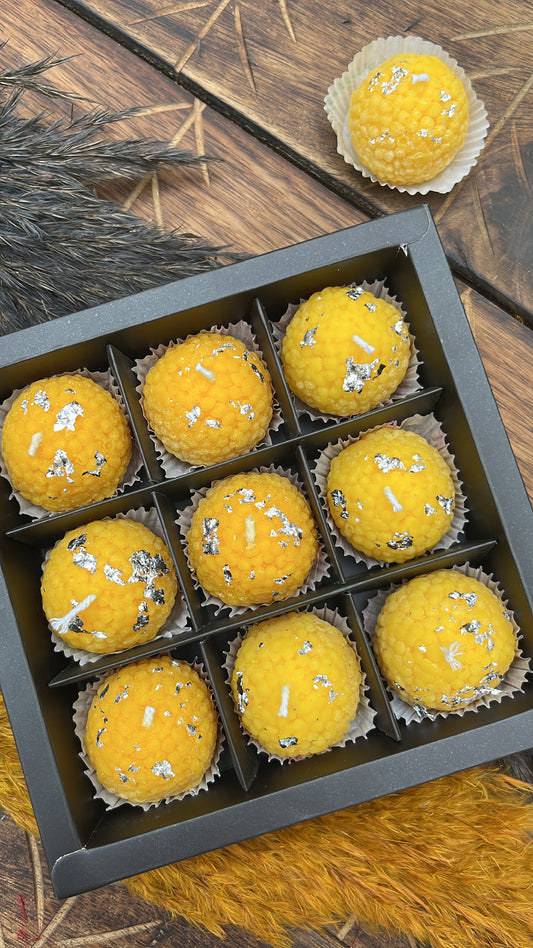 Laddoo Candle set of 9