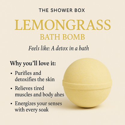 Lemongrass bath bomb