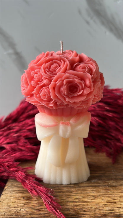 Valentine’s Day Flower Bouquet Candle