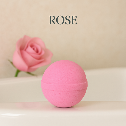 Rose bath bomb