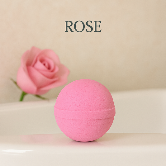 Rose bath bomb